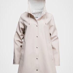 Stutterheim Women's Cream Hooded Raincoat
